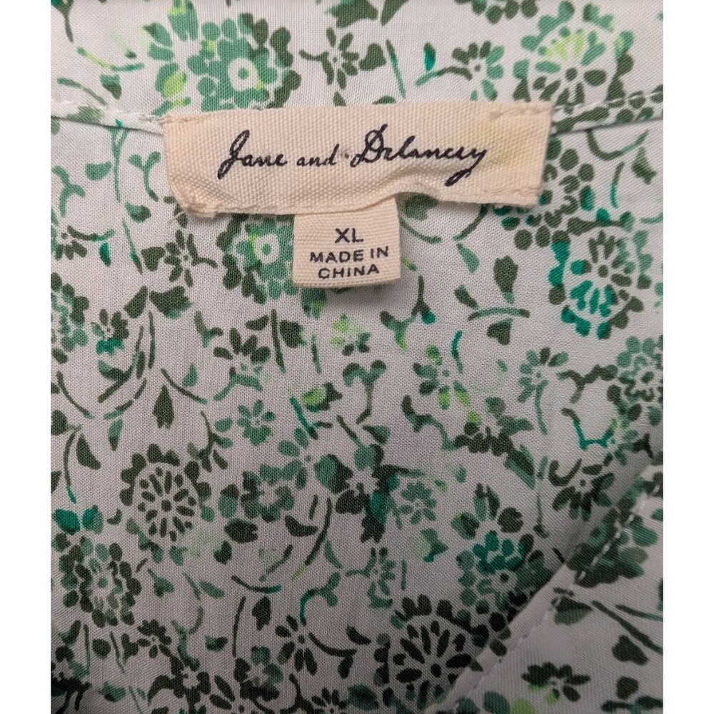 Jane & Delancey Women’s Blouse XL Floral Long Sleeve Top - Picture 6 of 9